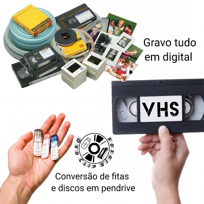 Gravação de fitas VHS para pen drive